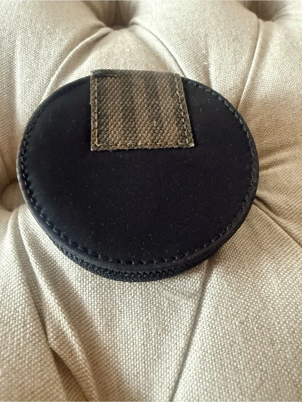 RARE Vintage FENDI Complemento Round Compact Makeup Mirror Case
